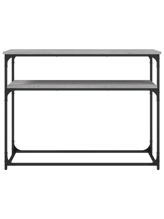Konsoles galdiņš, pelēcīgs, 100x35,5x75 cm, inženierijas koks