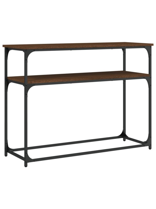 Konsoles galdiņš, brūna koka, 100x35,5x75 cm, inženierijas koks