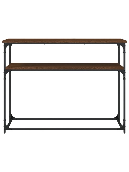 Konsoles galdiņš, brūna koka, 100x35,5x75 cm, inženierijas koks