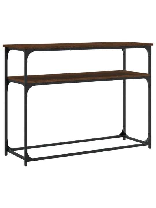 Konsoles galdiņš, brūna koka, 100x35,5x75 cm, inženierijas koks