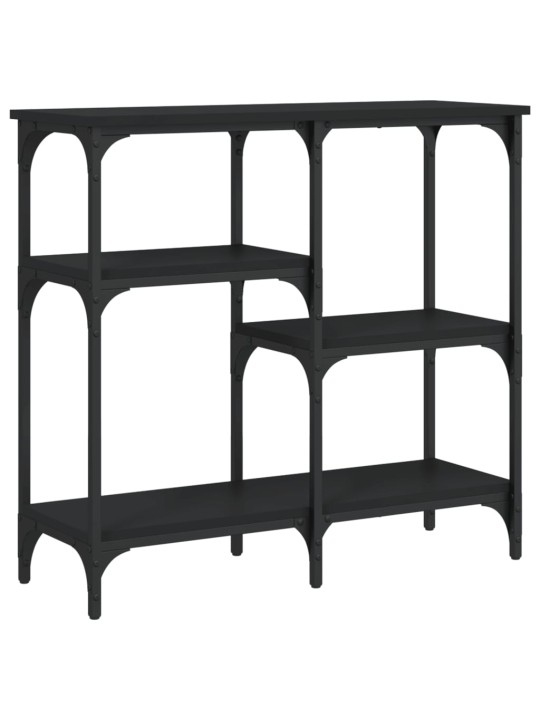 Konsoles galdiņš, melns, 80x29x75 cm, inženierijas koks