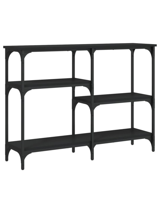Konsoles galdiņš, melns, 102x29x75 cm, inženierijas koks