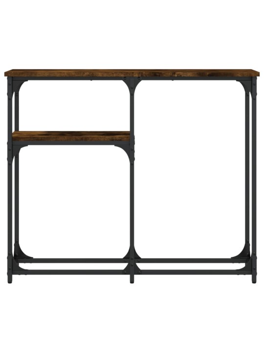 Konsoles galdiņš, koka krāsa, 90x22,5x75 cm, inženierijas koks