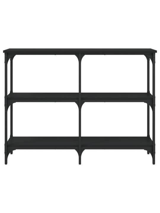 Konsoles galdiņš, melns, 100x29x75 cm, inženierijas koks