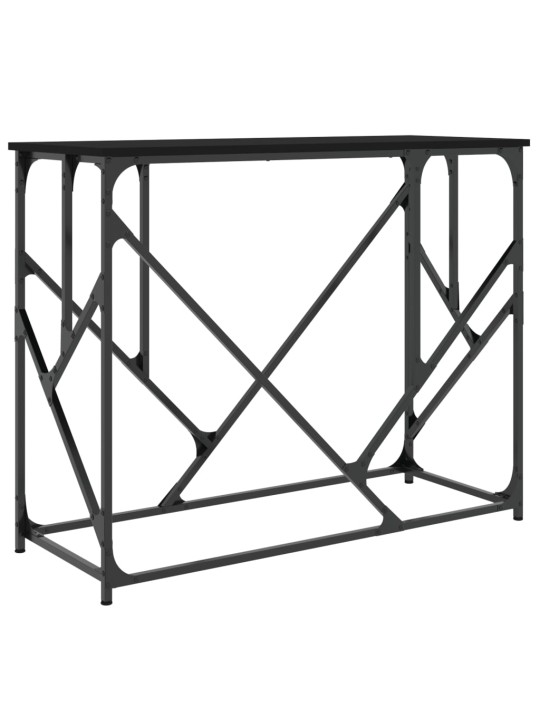 Konsoles galdiņš, melns, 100x40x80 cm, inženierijas koks