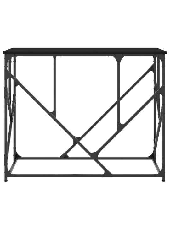 Konsoles galdiņš, melns, 100x40x80 cm, inženierijas koks