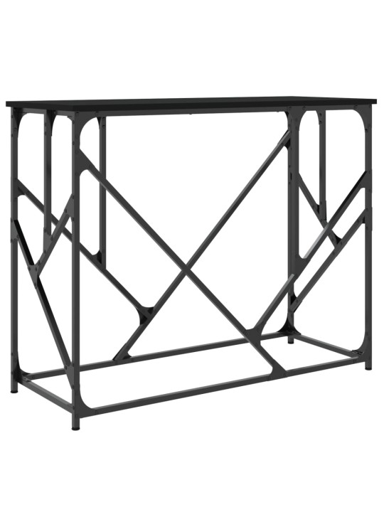 Konsoles galdiņš, melns, 100x40x80 cm, inženierijas koks