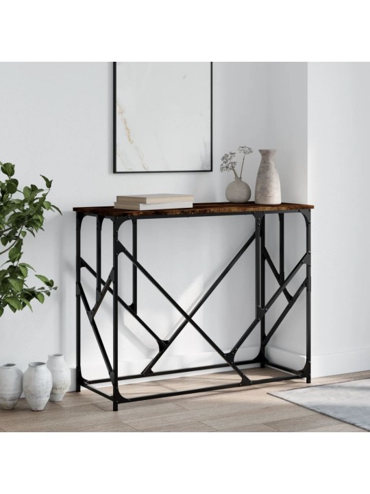 Konsoles galdiņš, kvēpināta ozolkoka, 100x40x80 cm, koks