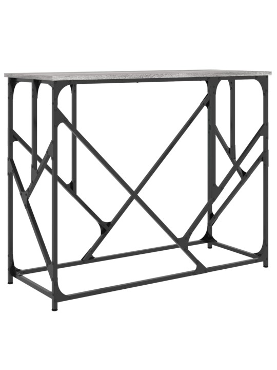 Konsoles galdiņš, pelēcīgs, 100x40x80 cm, inženierijas koks