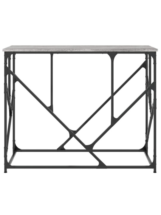 Konsoles galdiņš, pelēcīgs, 100x40x80 cm, inženierijas koks