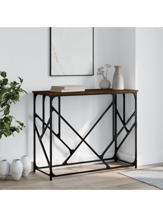 Konsoles galdiņš, brūns, 100x40x80 cm, inženierijas koks
