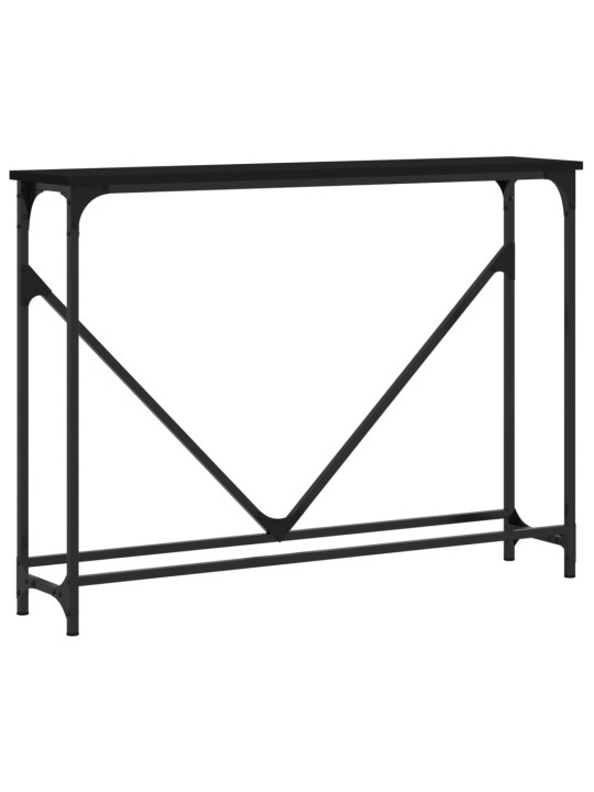 Konsoles galdiņš, melns, 102x22,5x75 cm, inženierijas koks