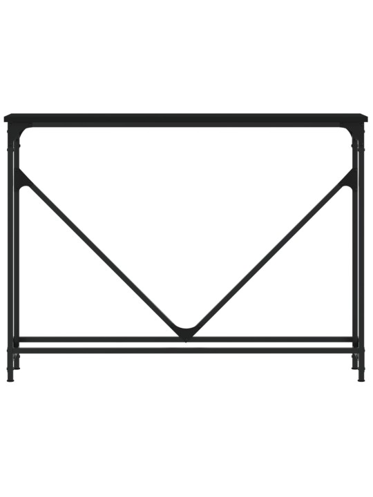Konsoles galdiņš, melns, 102x22,5x75 cm, inženierijas koks