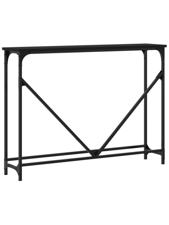Konsoles galdiņš, melns, 102x22,5x75 cm, inženierijas koks