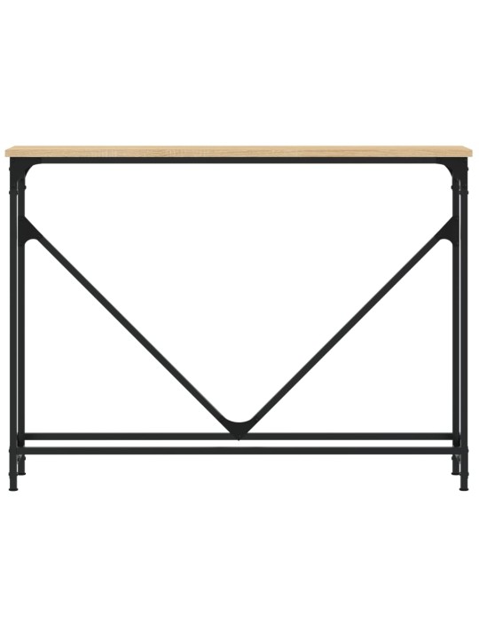 Konsoles galdiņš, koka krāsa, 102x22,5x75 cm, inženierijas koks