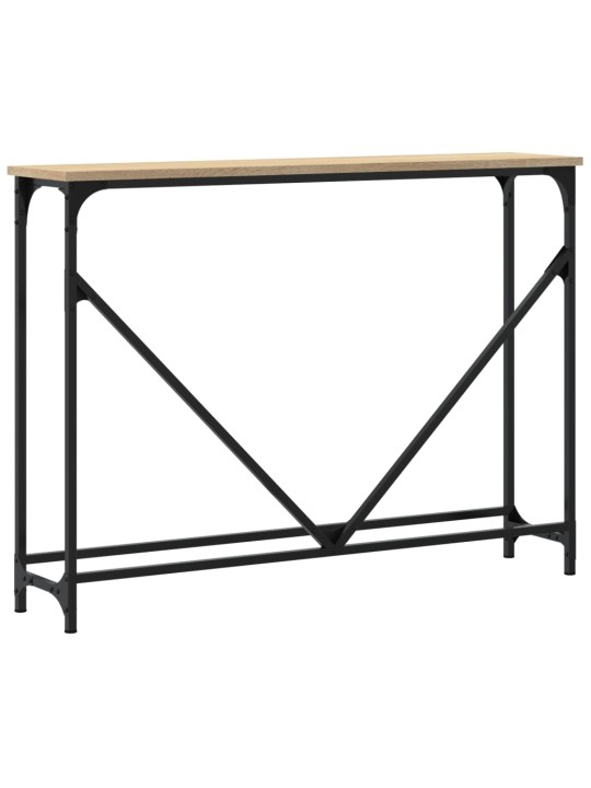 Konsoles galdiņš, koka krāsa, 102x22,5x75 cm, inženierijas koks