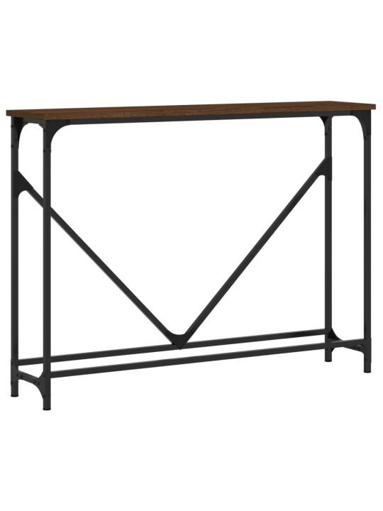 Konsoles galdiņš, brūna koka, 102x22,5x75 cm, inženierijas koks