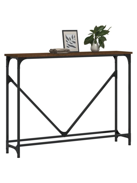 Konsoles galdiņš, brūna koka, 102x22,5x75 cm, inženierijas koks