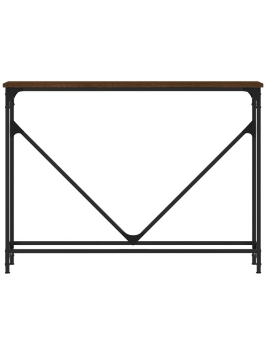 Konsoles galdiņš, brūna koka, 102x22,5x75 cm, inženierijas koks