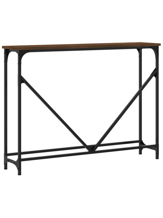 Konsoles galdiņš, brūna koka, 102x22,5x75 cm, inženierijas koks