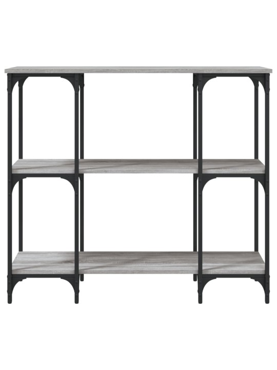 Konsoles galdiņš, pelēcīgs, 102x35x90 cm, inženierijas koks