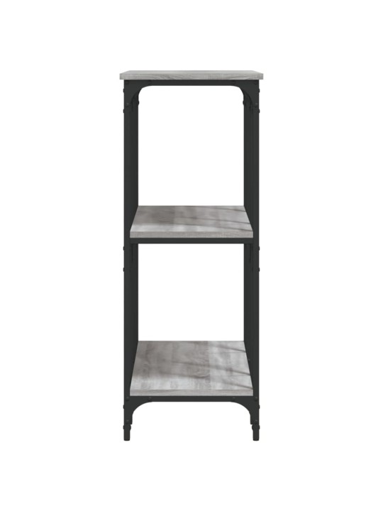 Konsoles galdiņš, pelēcīgs, 102x35x90 cm, inženierijas koks