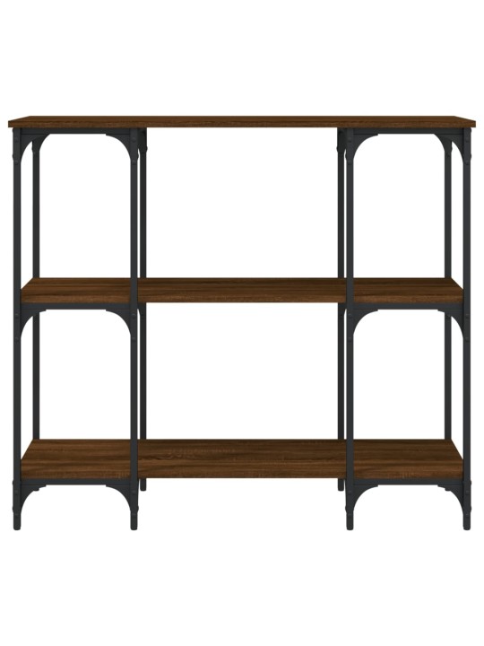 Konsoles galdiņš, brūna koka, 102x35x90 cm, inženierijas koks