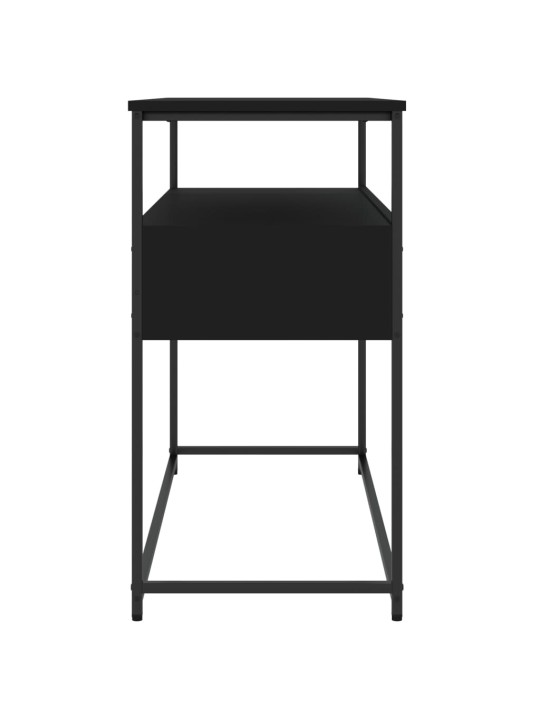 Konsoles galdiņš, melns, 100x40x75 cm, inženierijas koks