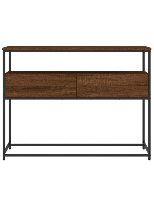 Konsoles galdiņš, brūns, 100x40x75 cm, inženierijas koks