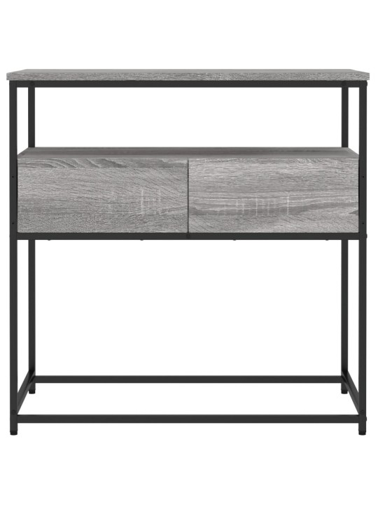 Konsoles galdiņš, pelēcīgs, 75x40x75 cm, inženierijas koks