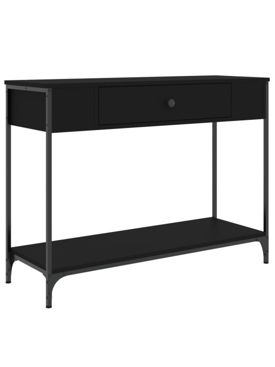 Konsoles galdiņš, melns, 100x34,5x75 cm, inženierijas koks