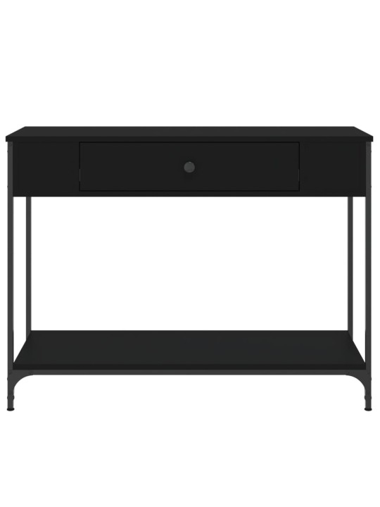 Konsoles galdiņš, melns, 100x34,5x75 cm, inženierijas koks