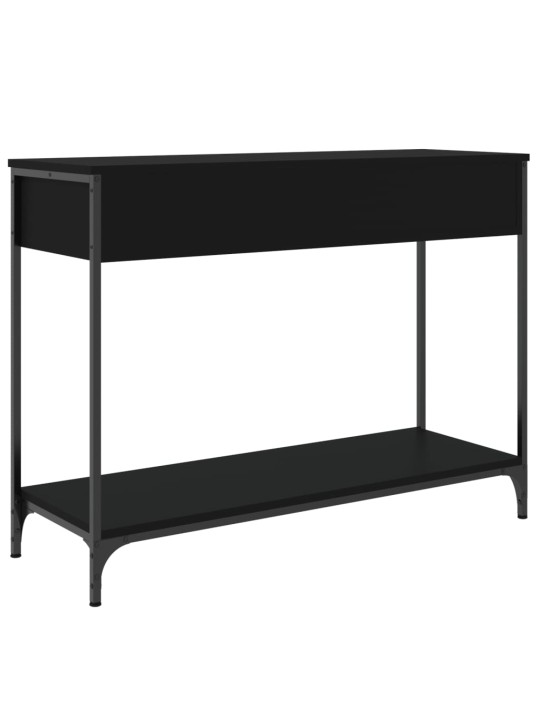 Konsoles galdiņš, melns, 100x34,5x75 cm, inženierijas koks