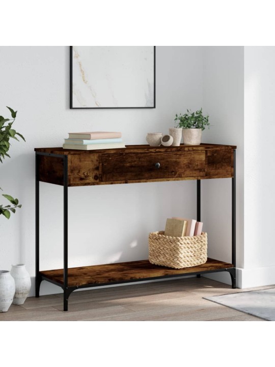 Konsoles galdiņš, ozolkoka, 100x34,5x75 cm, inženierijas koks