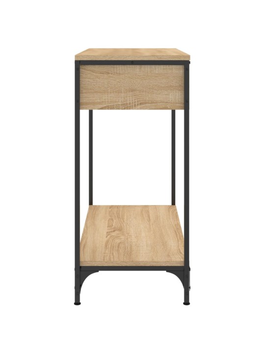 Konsoles galdiņš, koka krāsa, 75x34,5x75 cm, inženierijas koks