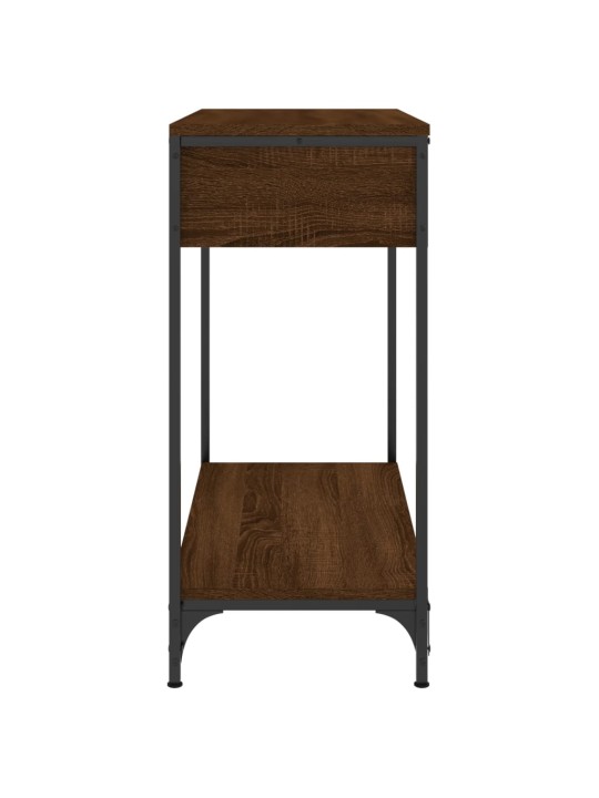 Konsoles galdiņš, brūna koka, 75x34,5x75 cm, inženierijas koks