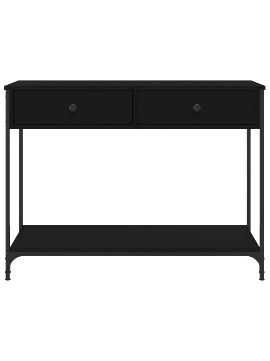 Konsoles galdiņš, melns, 100x34,5x75 cm, inženierijas koks