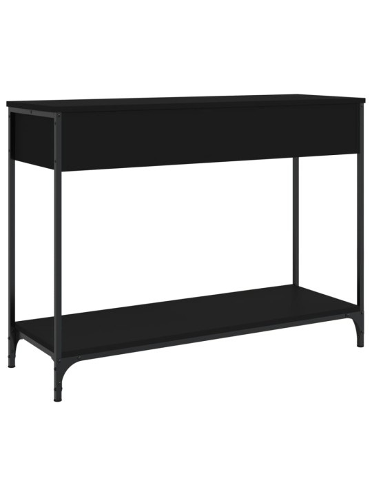 Konsoles galdiņš, melns, 100x34,5x75 cm, inženierijas koks