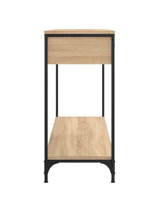 Konsoles galdiņš, koka krāsa, 100x34,5x75 cm, inženierijas koks
