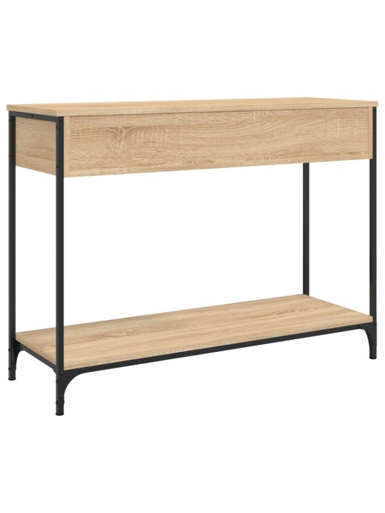 Konsoles galdiņš, koka krāsa, 100x34,5x75 cm, inženierijas koks