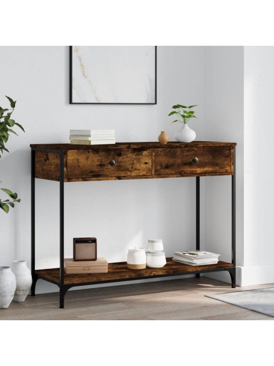 Konsoles galdiņš, ozolkoka, 100x34,5x75 cm, inženierijas koks