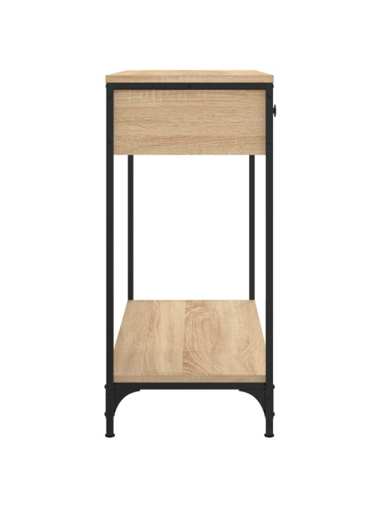 Konsoles galdiņš, koka krāsa, 75x34,5x75 cm, inženierijas koks