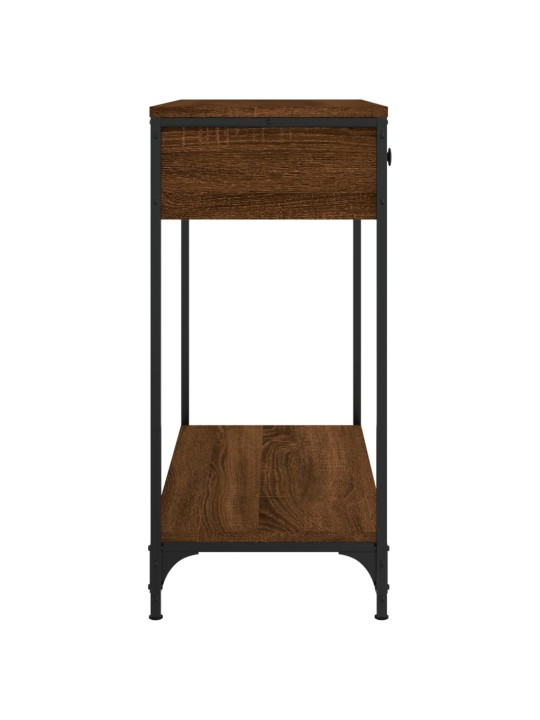 Konsoles galdiņš, brūna koka, 75x34,5x75 cm, inženierijas koks