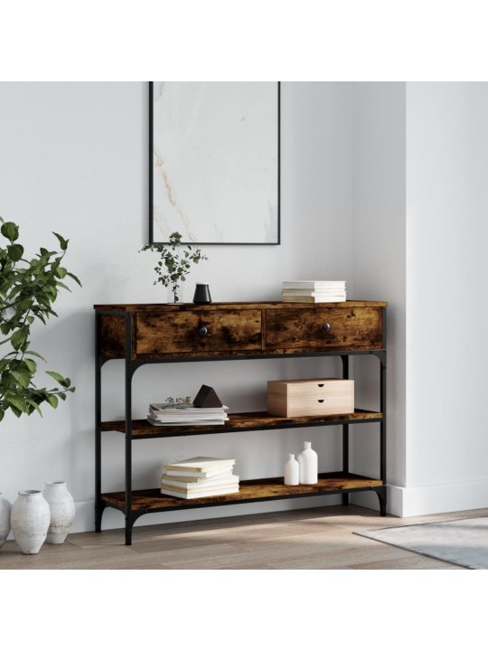 Konsoles galdiņš, ozolkoka, 100x25x75 cm, inženierijas koks