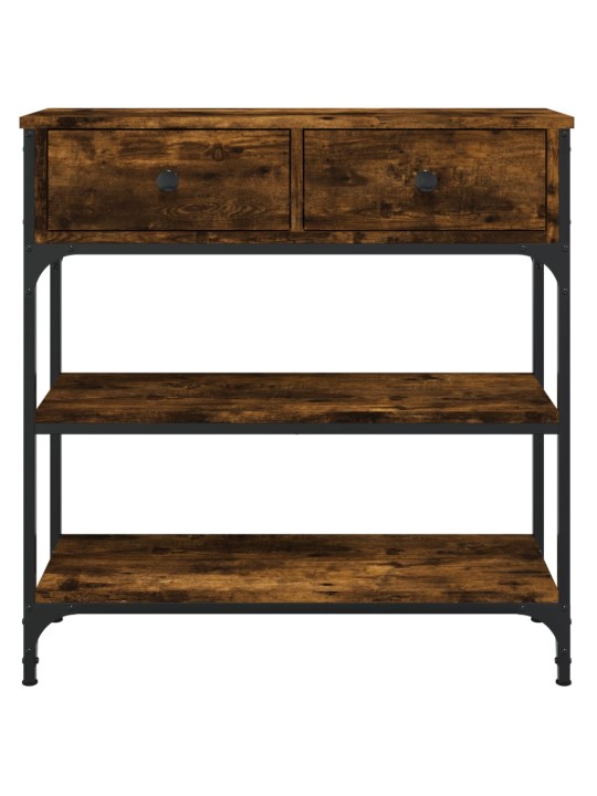 Konsoles galdiņš, koka krāsa, 72,5x25x75 cm, inženierijas koks