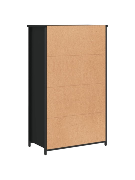 Augstais skapītis, melns, 62x32x103,5 cm, inženierijas koks