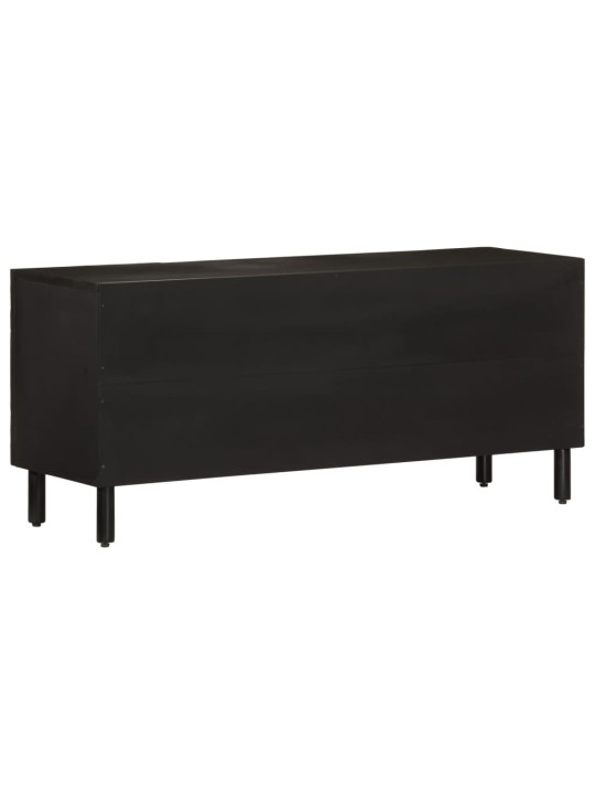 Tv skapītis, 105x33x46 cm, melns, mango masīvkoks