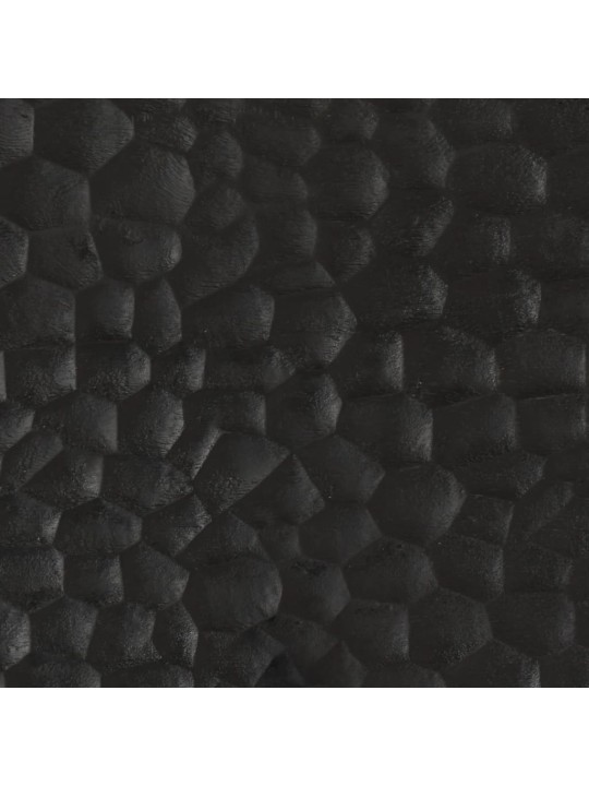 Naktsskapītis, melns, 50x33x60 cm, mango masīvkoks