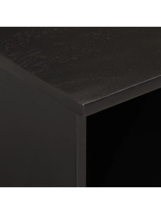 Tv skapītis, 100x33x46 cm, melns, mango masīvkoks