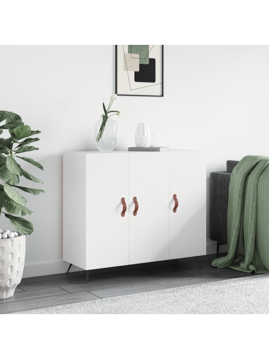 Kumode, balta, 90x34x80 cm, inženierijas koks